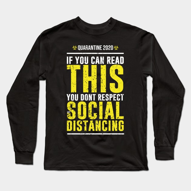 SOCIAL DISTANCING (GRUNGE STYLE) Long Sleeve T-Shirt by FunGangStore